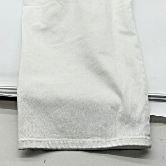 Fashion To Figure The Straight Leg Women's Plus Size 24 White Distressed Jeans - Picture 8 of 10